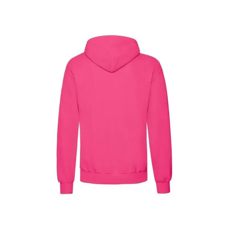 Sweat Fruit Of The Loom Classique Capuche Adulte Fucsia 4/4