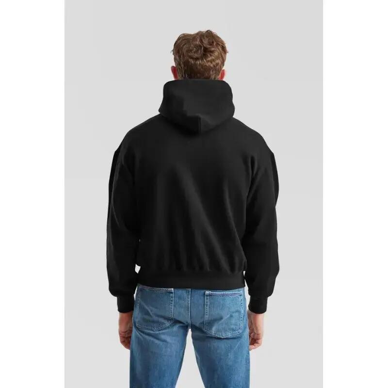 Sudadera Fruit Of The Loom Supercotton Sweat à capuche Adulte Noir 3/3