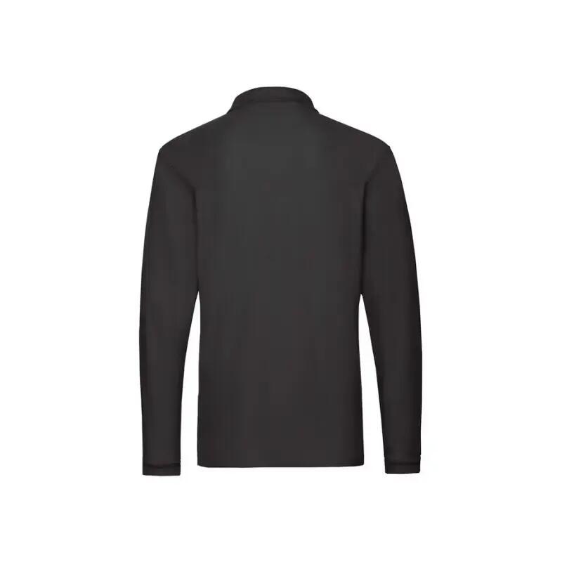 Polo Premium da uomo Fruit Of The Loom Negro 2/3