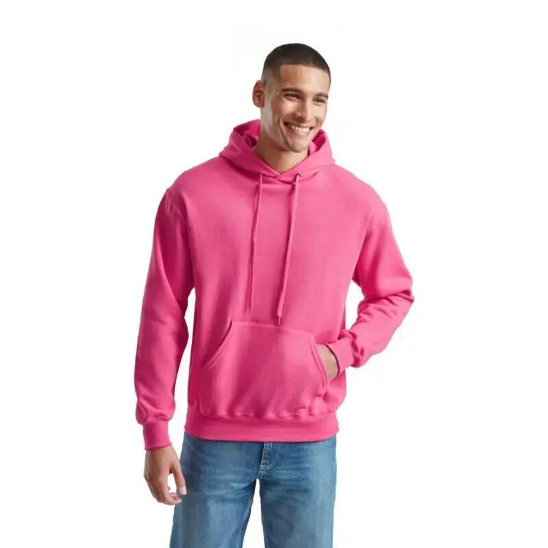 Sweat Fruit Of The Loom Classique Capuche Adulte Fucsia 2/4