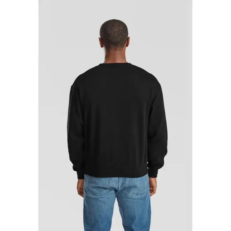 Sudadera Fruit Of The Loom Supercotton Sweat Adulte Noir 3/3