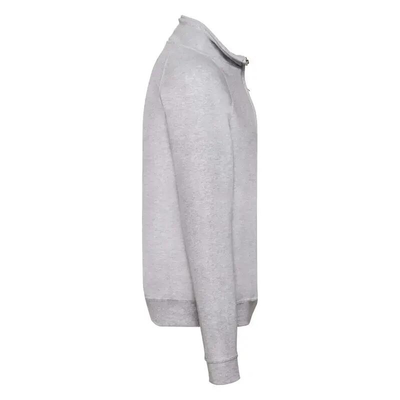 Sweatshirt Fruit Of The Loom Classic Zip Neck Volwassen Gris 2/3