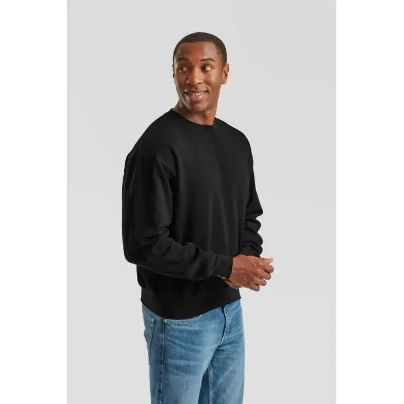 Sudadera Fruit Of The Loom Supercotton Sweat Adulte Noir 2/3