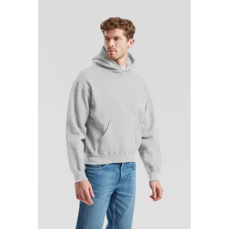 Sudadera Fruit Of The Loom Supercotton Sweat à capuche Adulte Gris 2/3