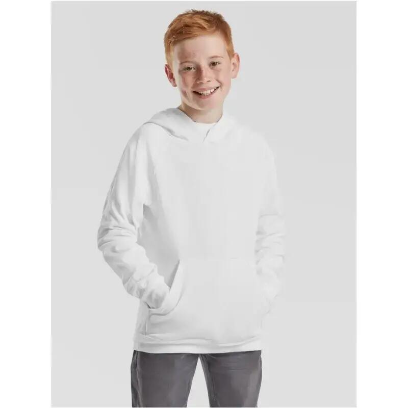 Fruit Of The Loom Sweat à capuche léger pour enfants Blanc 2/4