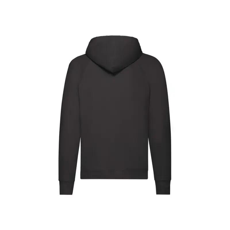 Fruit Of The Loom lichtgewicht sweatshirt met capuchon zwart 4/4