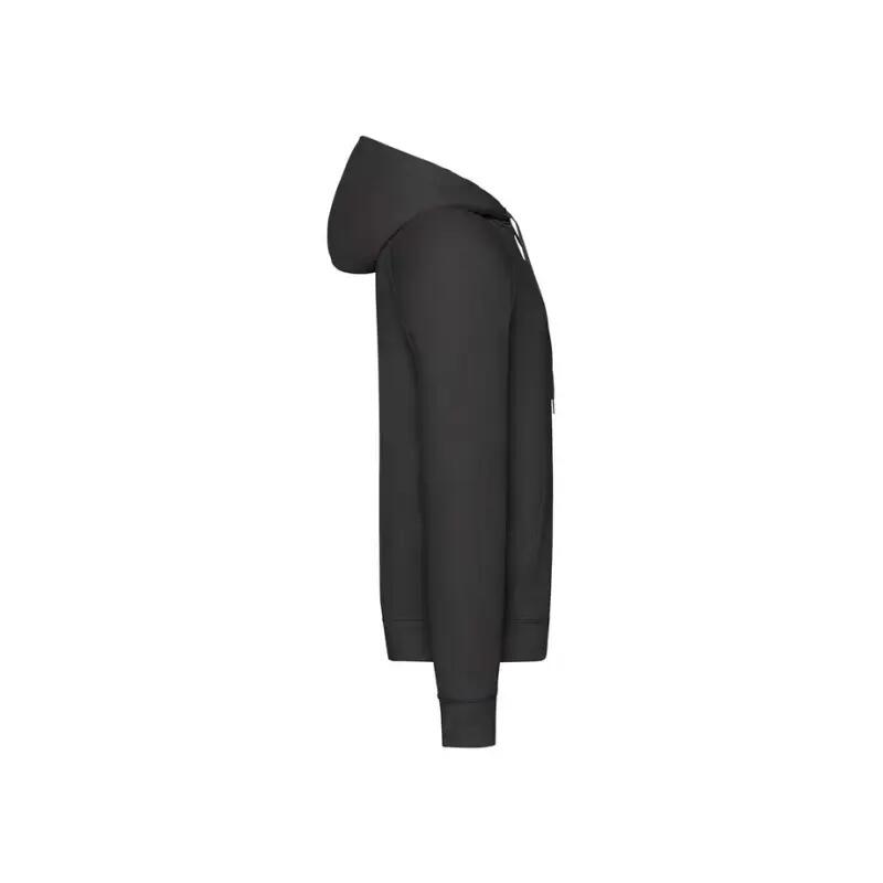 Fruit Of The Loom lichtgewicht sweatshirt met capuchon zwart 3/4