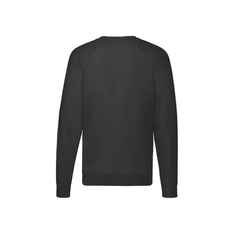 Felpa in felpa raglan leggera Fruit Of The Loom Negro 4/5