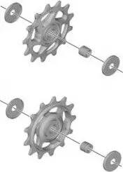 Coppia di rulli Shimano SLX RD-M7100 / RD-M7120