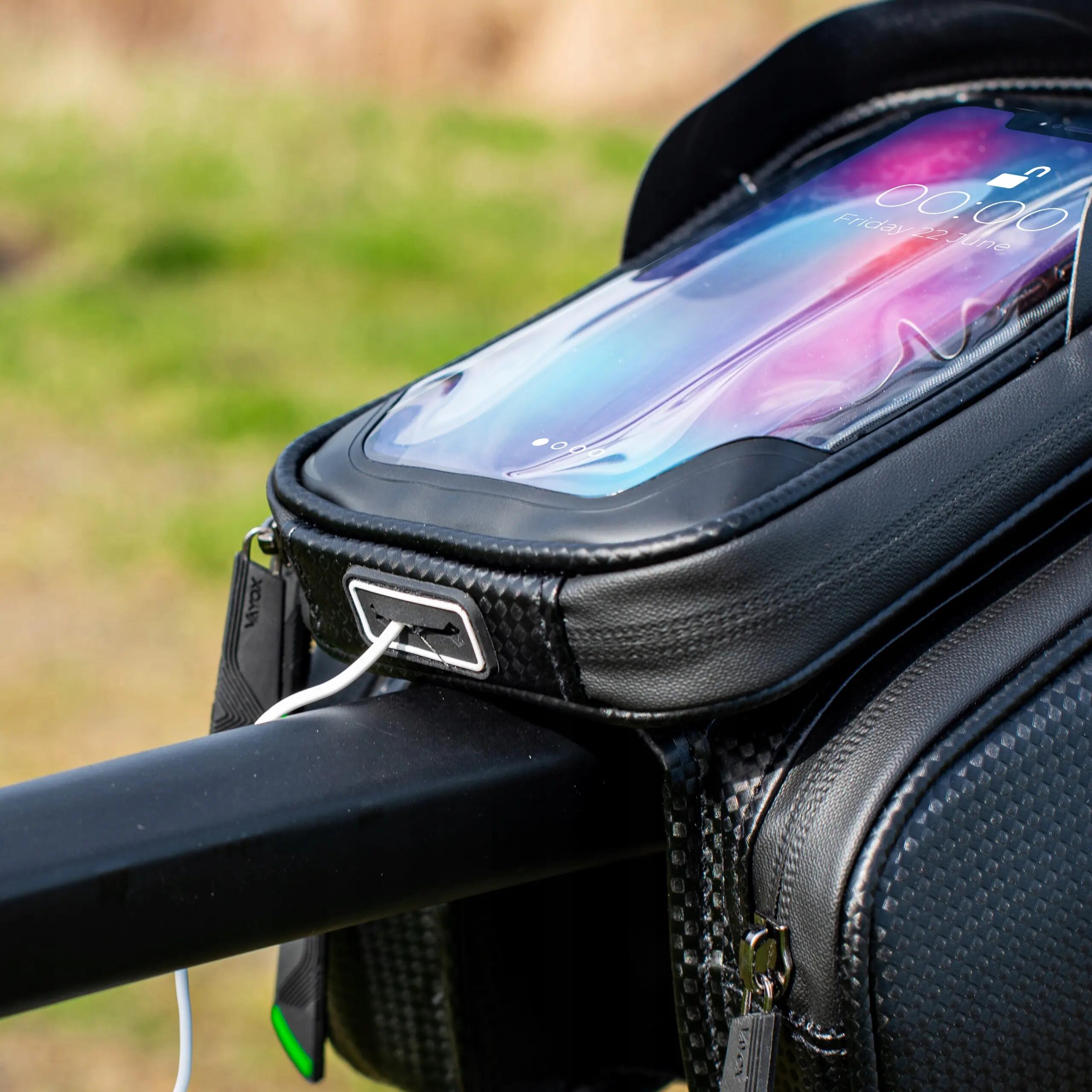 Cyklistická brašna na rám VA0168 s pouzdrem na telefon 10/14