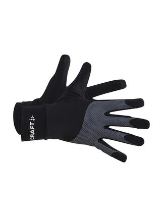 craft ADV Lumen Fleece Handschuh — warm und reflektierend – Black