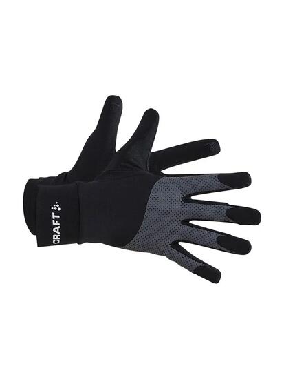 craft ADV Lumen Fleece Handschuh — warm und reflektierend – Black