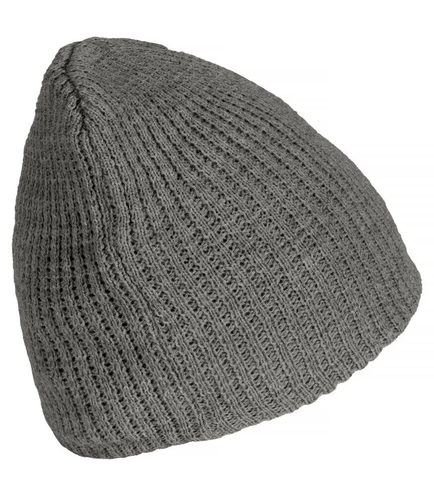 clique Mütze Otto, doppelt gestrickt, Grey Melange 4/4