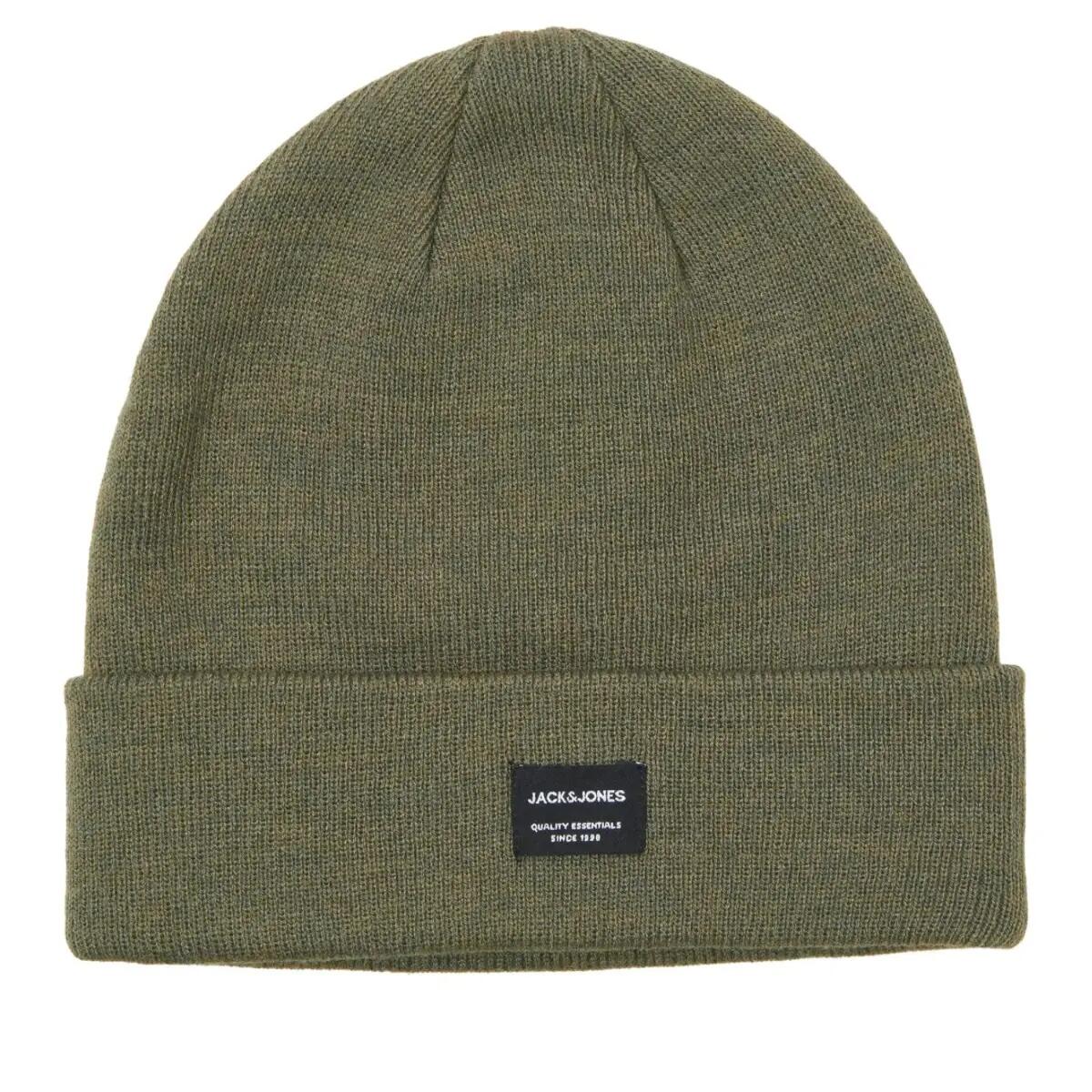 Gorro hombre JACDNA de punto Dusty Olive 3/3