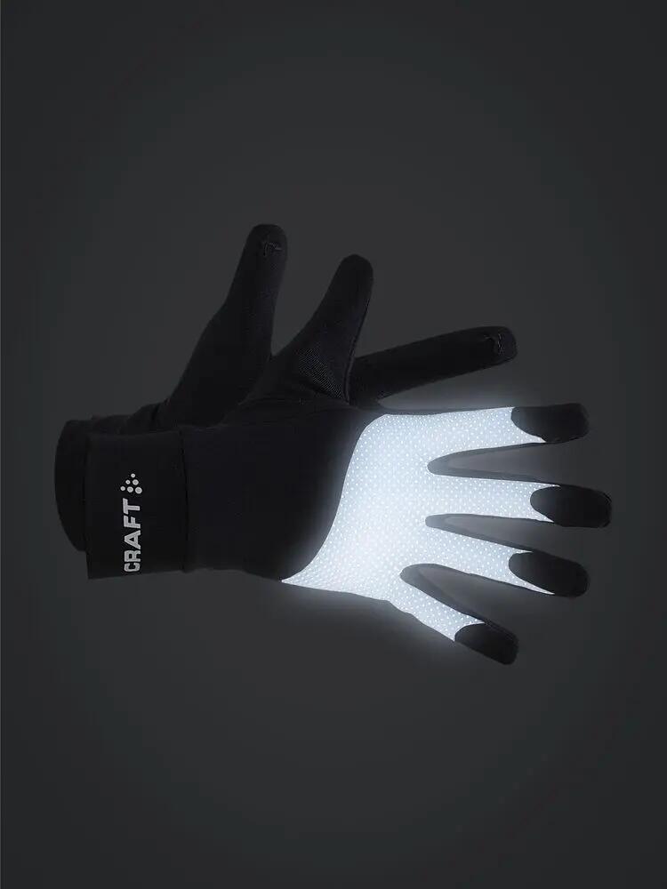 craft ADV Lumen Fleece Glove – Luva de corrida quente com elementos refletores 2/4