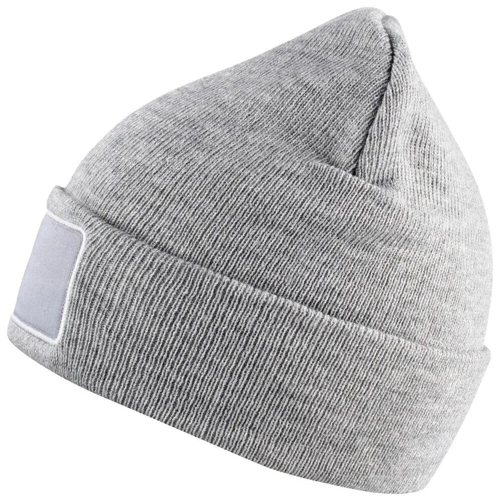 clique cuffia Hubert Patch in acrilico grigio mélange 3/4