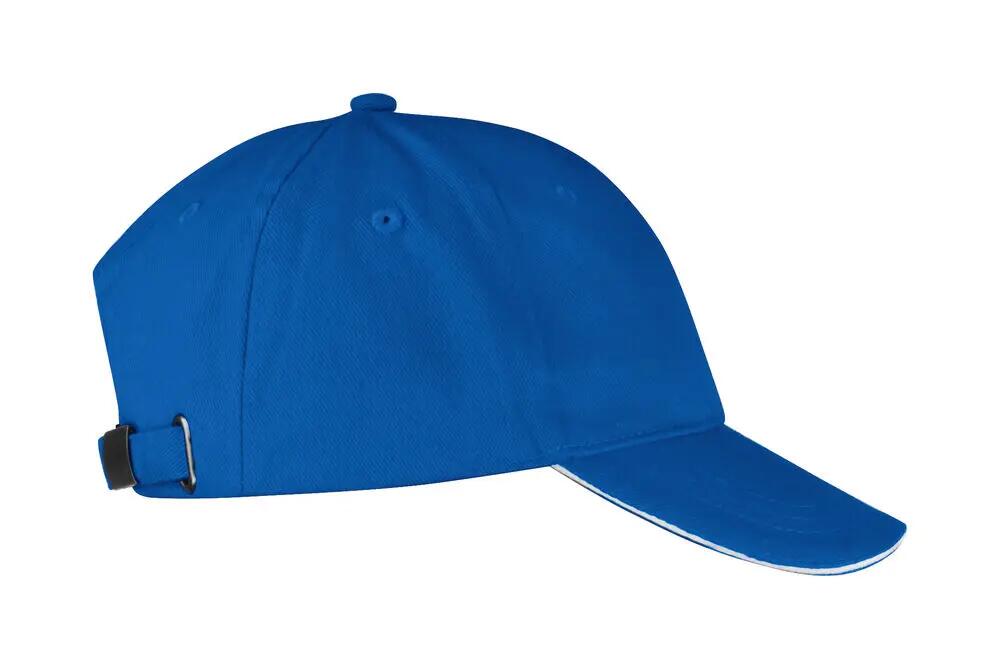 clique berretto Davis in twill di cotone blu royal 2/4