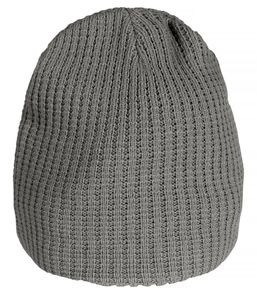 clique Mütze Otto, doppelt gestrickt, Grey Melange 2/4