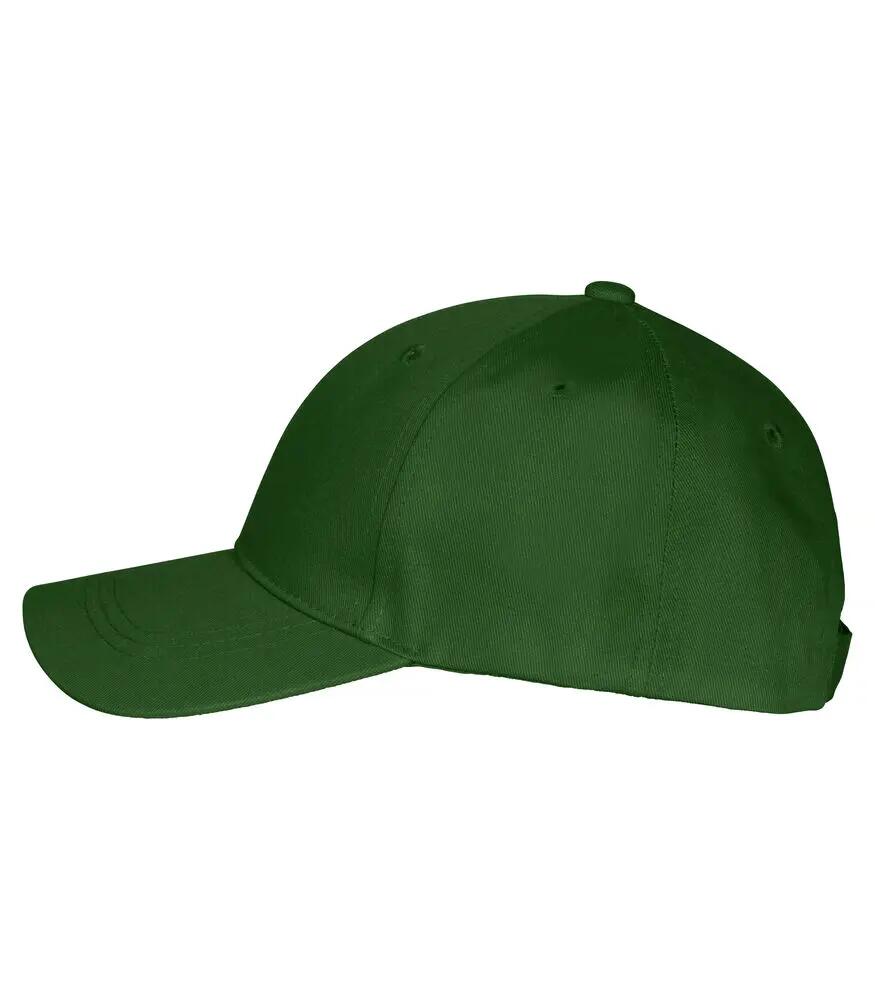 clique Classic Cap 6 pannelli in cotone Bottle Green 3/4