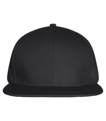 Clique street cap — 6‑panel pet zwart van polyester