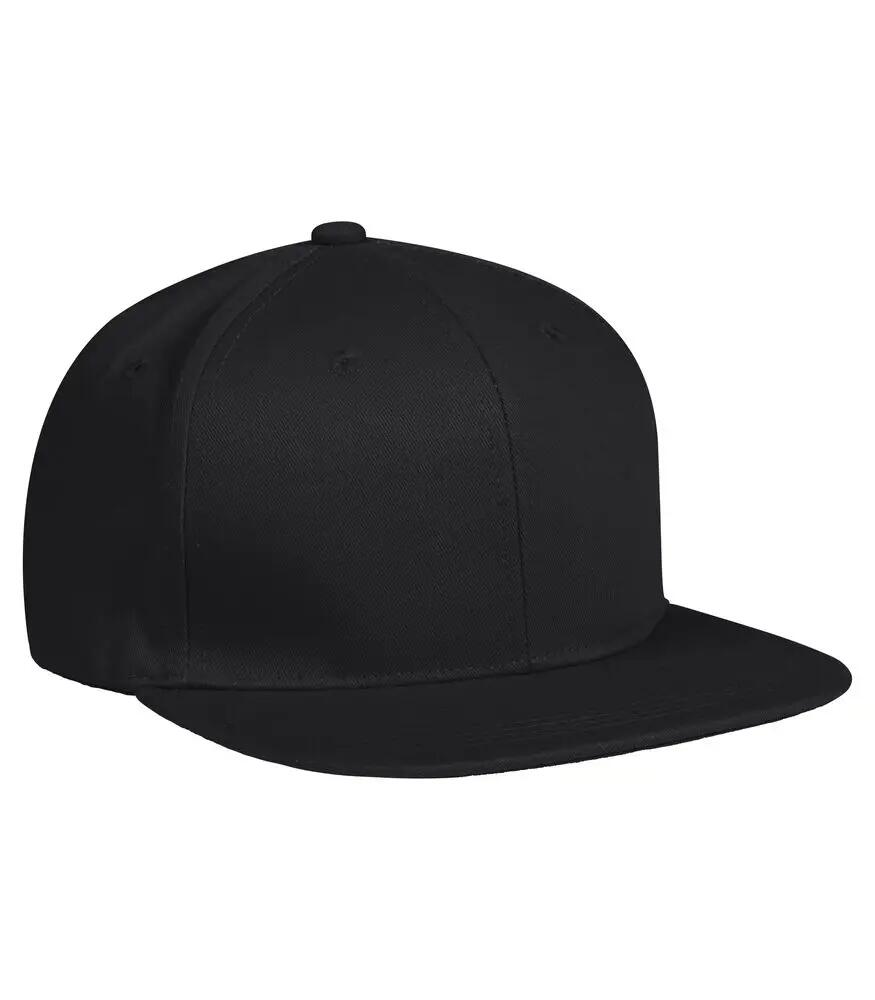 clique Street Cap — boné 6 painéis preto em poliéster 5/5