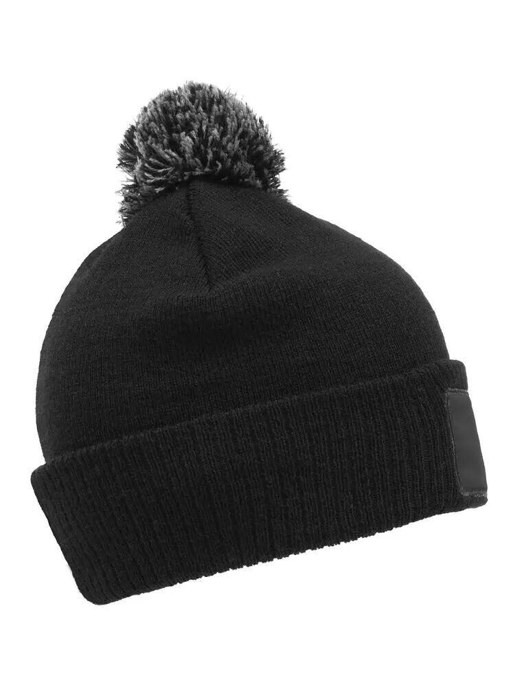 clique gorro Bryan Patch de acrílico con pompón bicolor 3/4