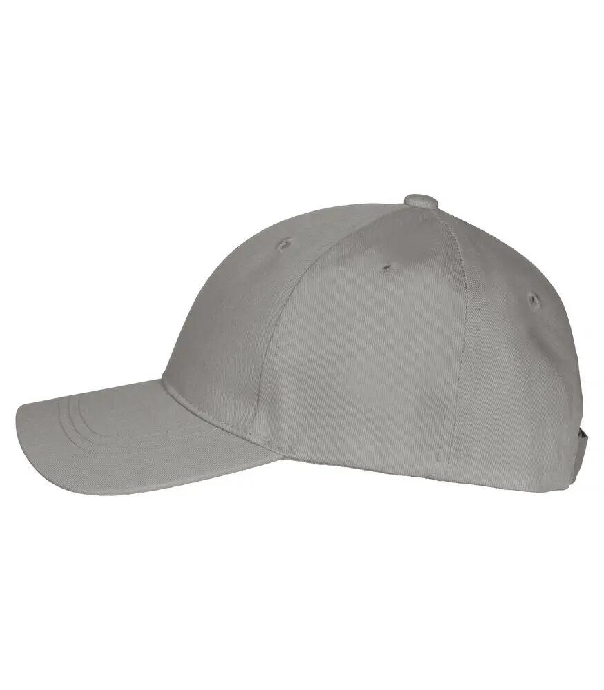 clique Classic Cap — cappellino 6 pannelli in cotone, regolabile con velcro 3/5