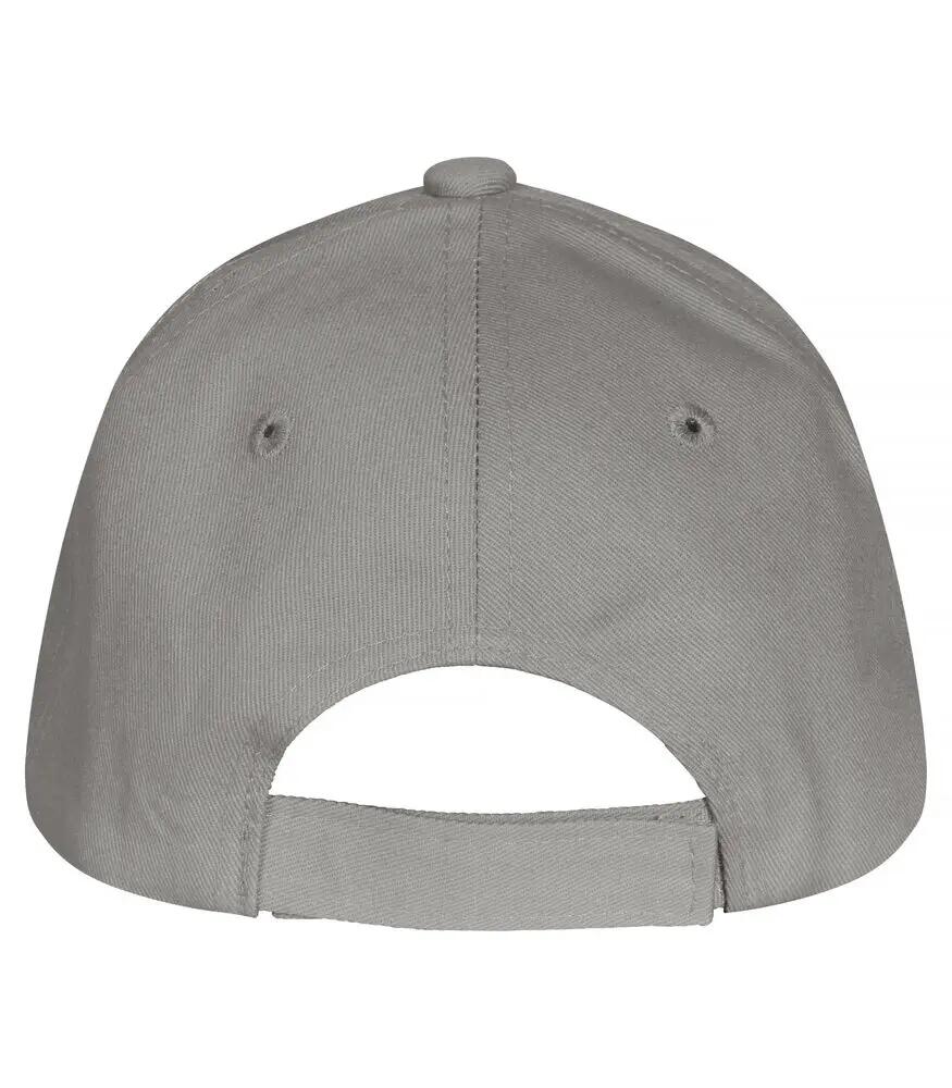 clique Classic Cap — cappellino 6 pannelli in cotone, regolabile con velcro 2/5
