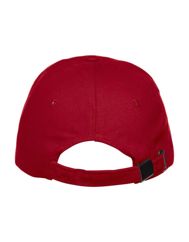 clique boné Davis em twill 100% algodão, vermelho 2/4