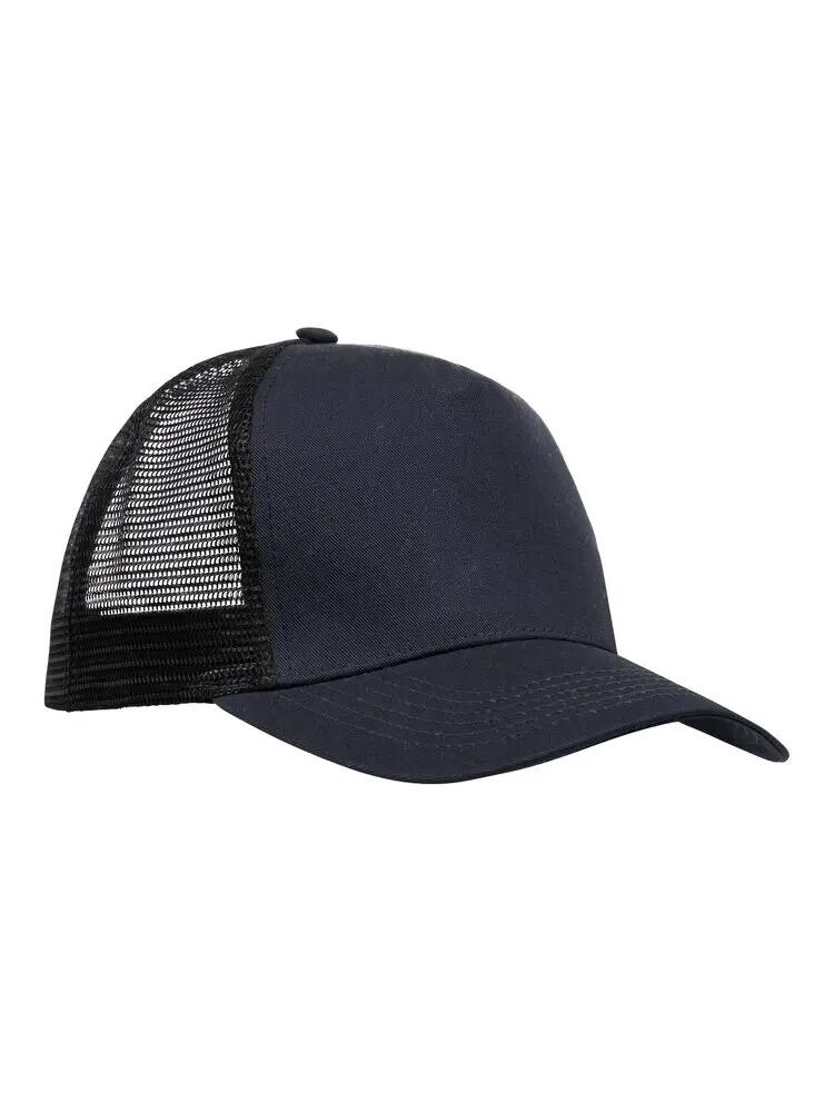 clique Trucker Cap in twill di cotone brossato e rete 4/5