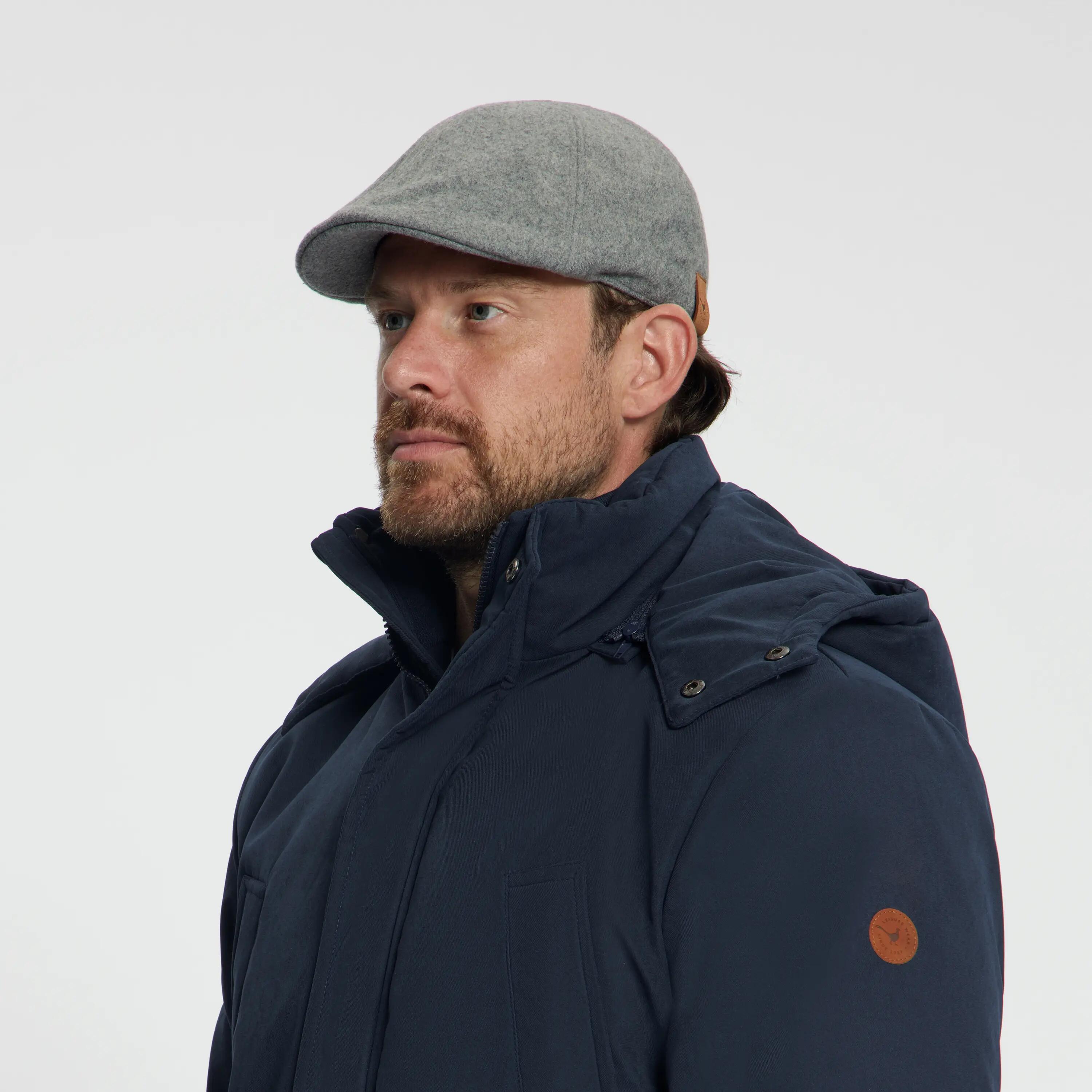 Thorne - Flatcap - Wolmix - Grijs 3/4