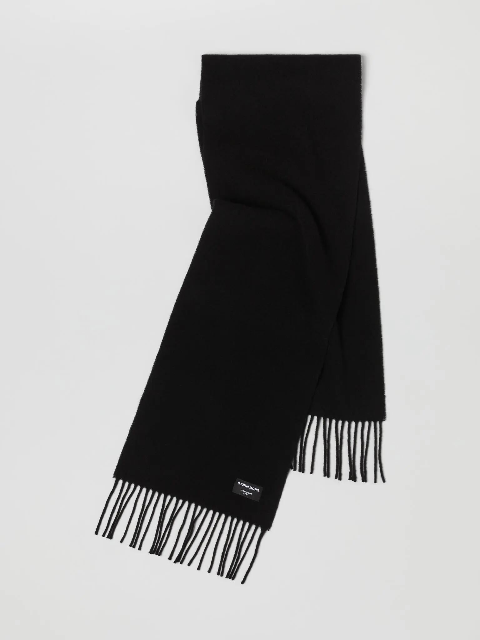 bjorn_borg CENTRE WOOL SCARF - BLACK BEAUTY, UNISEX 2/3