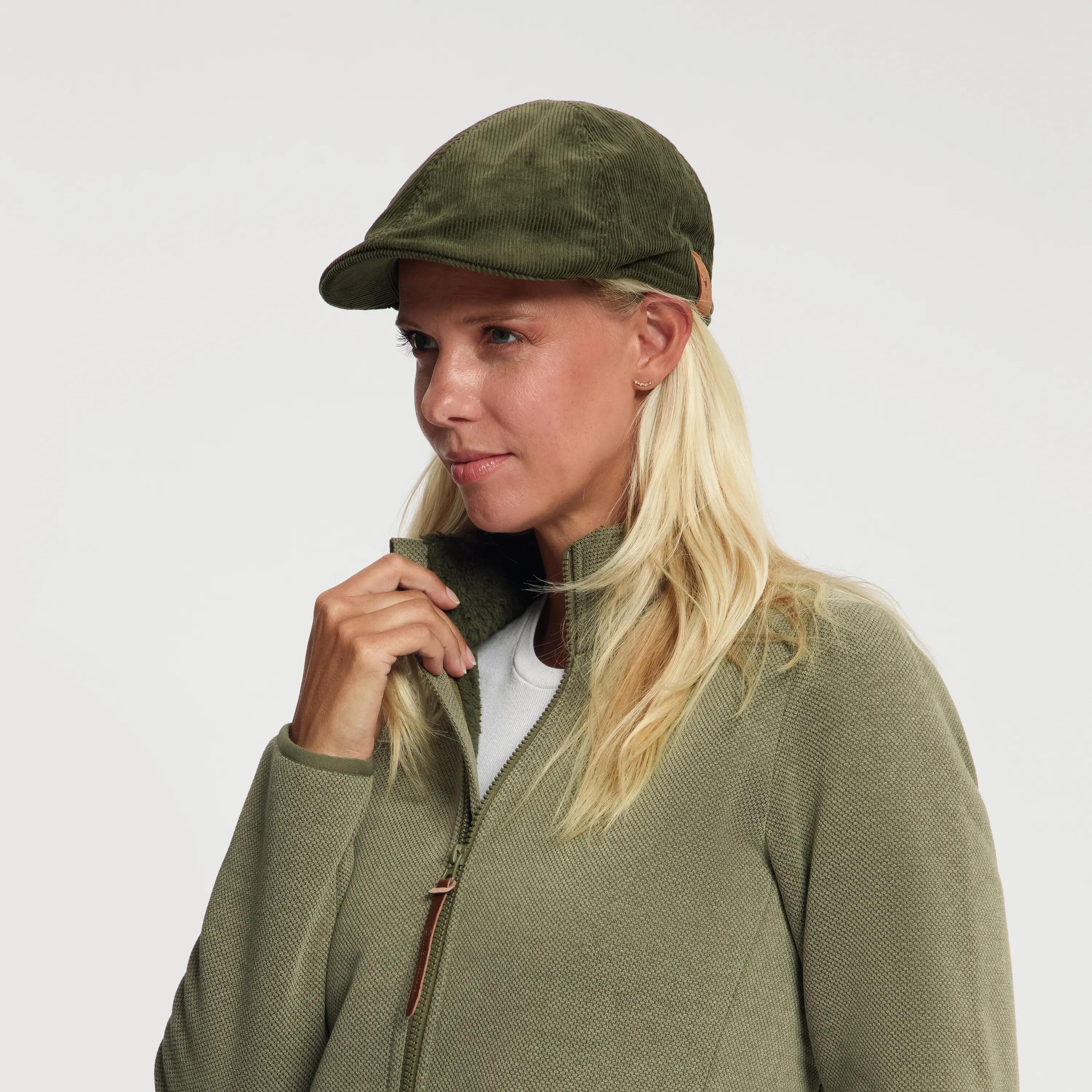 Tay - Casquette plate unisexe - Vert foncé 3/4
