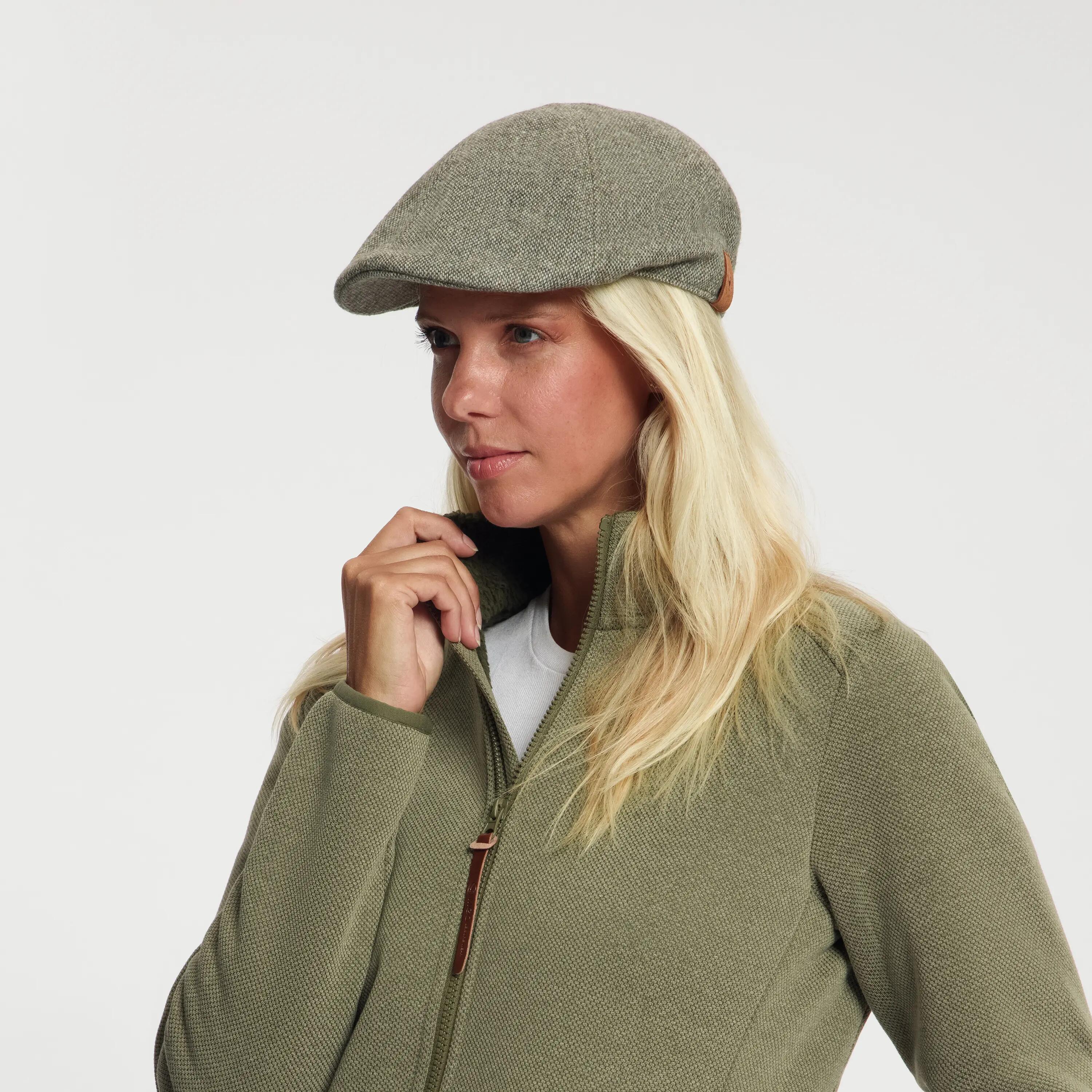 Thorpoint - Casquette plate - Mélange de laine - Kaki 3/4