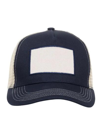 clique Trucker Patch Cap aus Baumwoll-Twill und Mesh - Dark Marineblau