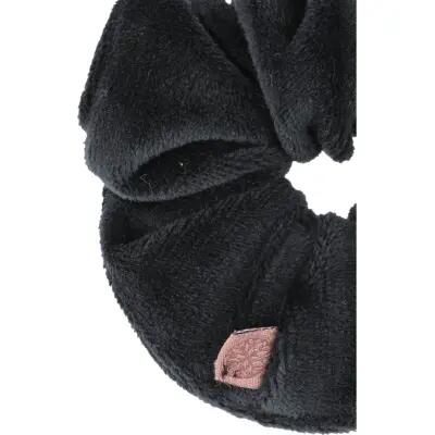 athlecia Rabia Velvet Scrunchie - Chouchou en velours noir 3/4