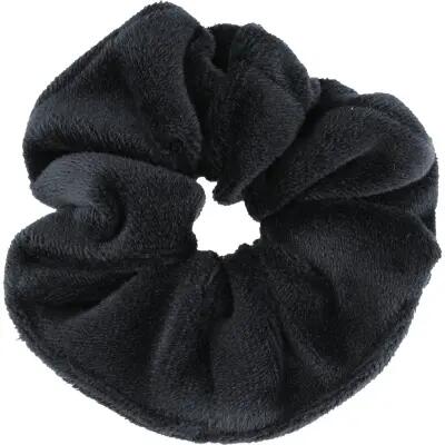 athlecia Rabia Velvet Scrunchie - Chouchou en velours noir 2/4