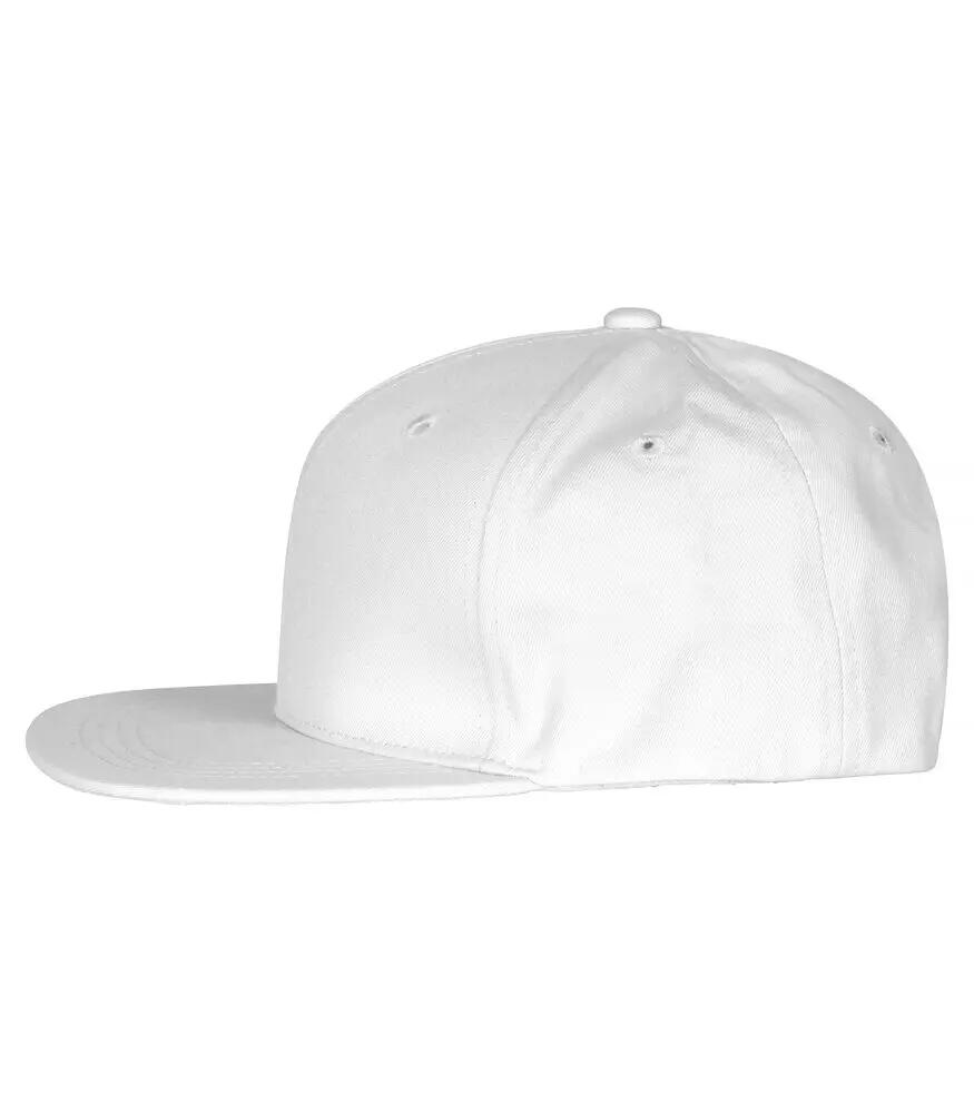 clique Street Cap — boné 6 painéis branco em poliéster 3/5