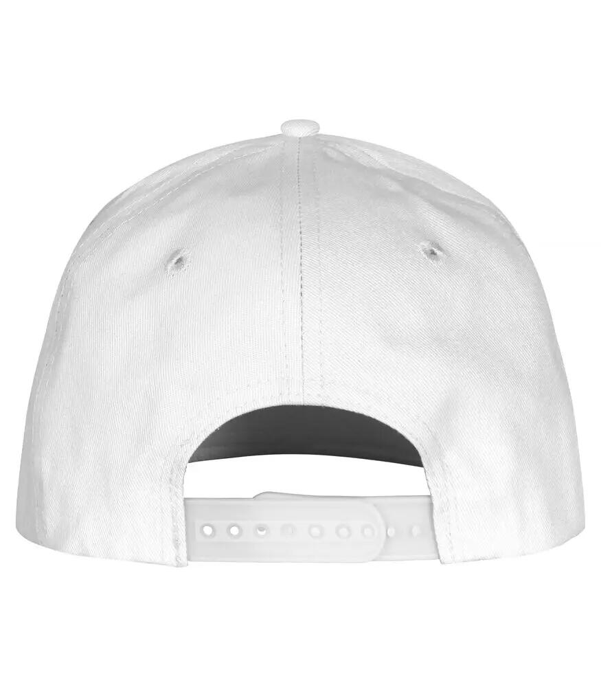 clique Street Cap — boné 6 painéis branco em poliéster 2/5