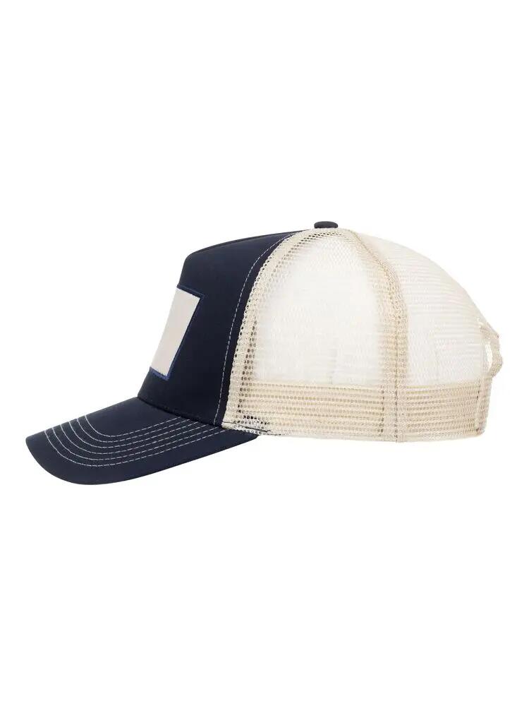 clique Trucker Patch Cap em algodão twill e rede - Dark Navy 2/5