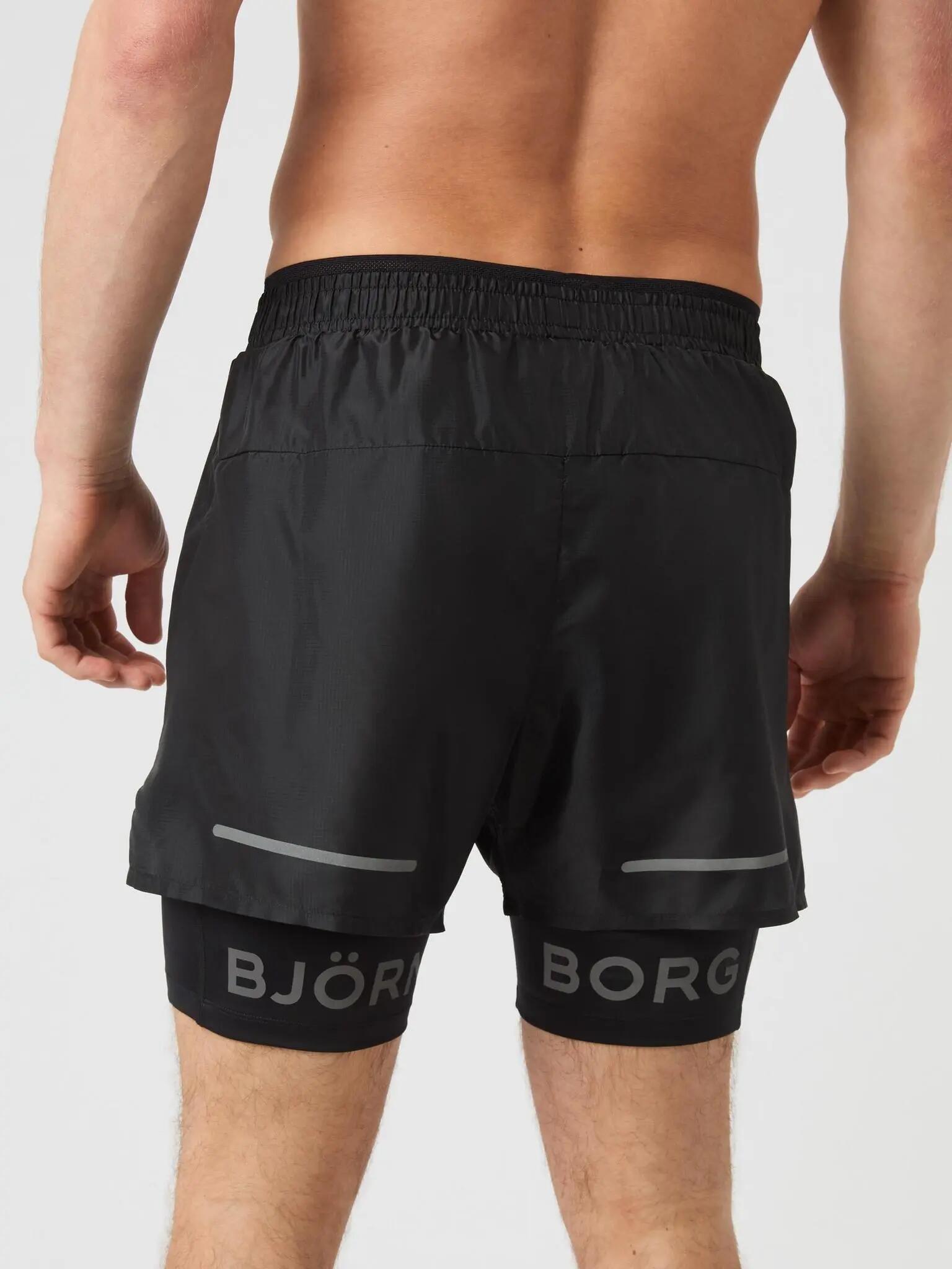 bjorn_borg BORG PERFORMANCE SHORTS 2 IN 1 – BLACK BEAUTY 2/4