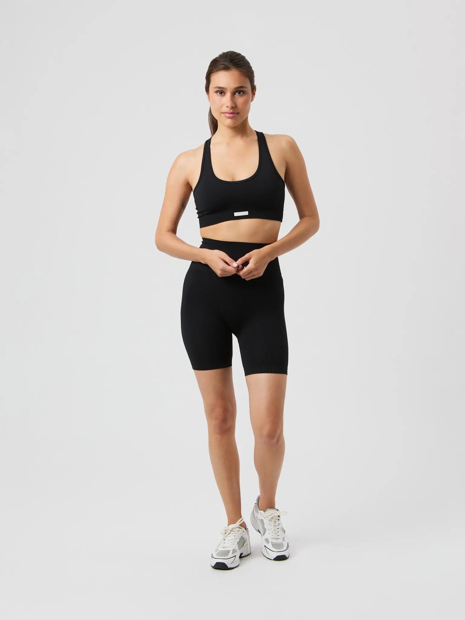 bjorn_borg STUDIO SEAMLESS RIBBED SHORTS naadloos geribbeld – BLACK BEAUTY 3/3