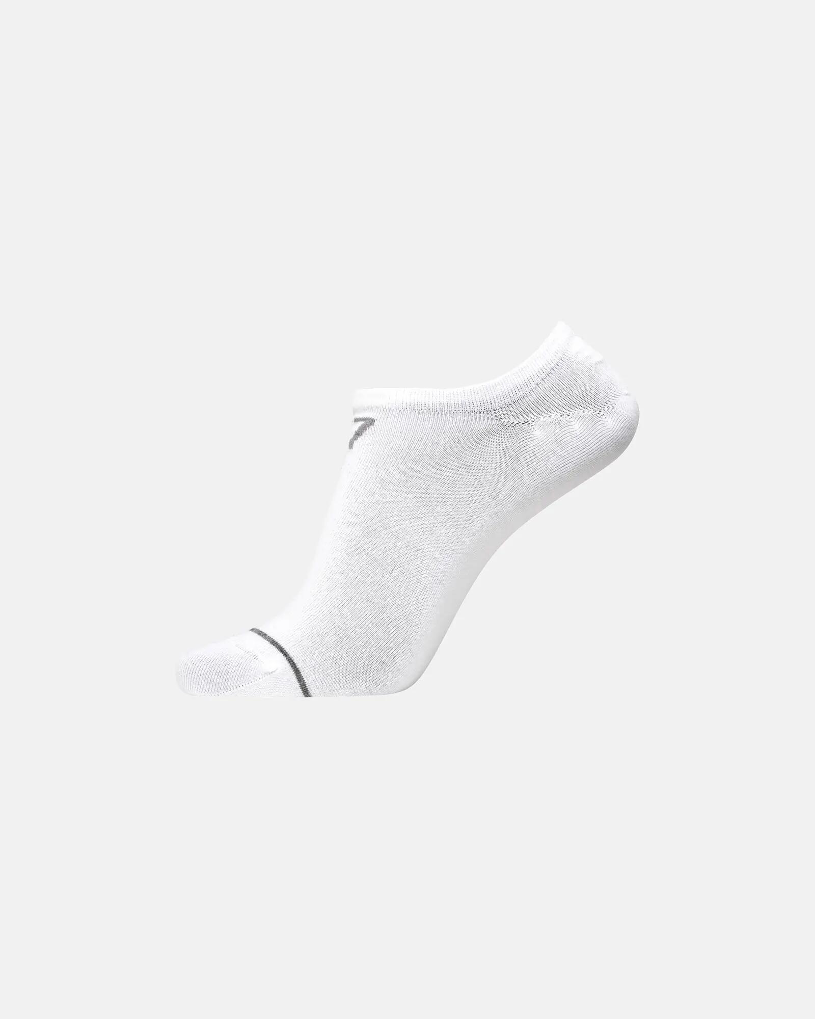 cr7 CR7 footies bamboo 3 pack - invisibles en bambou blanc 3/3