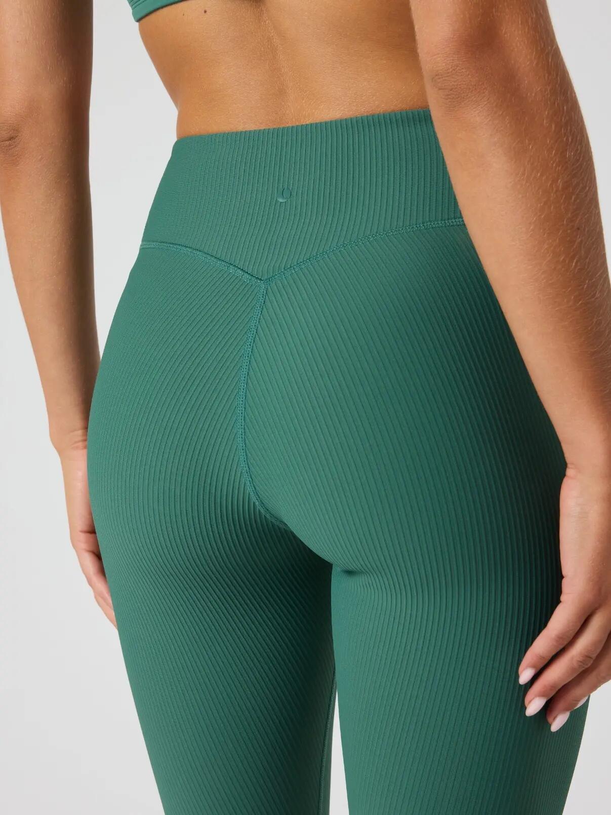bjorn_borg STUDIO RIBBED TIGHTS em poliamida reciclada - MALLARD GREEN 4/5