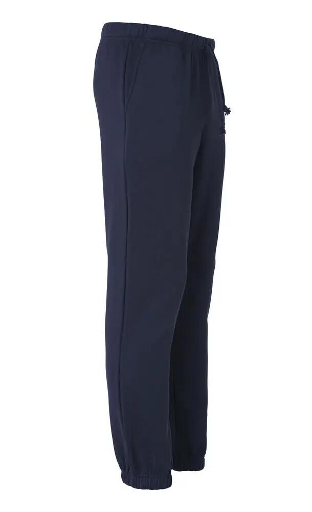 clique Basic Pants — pantalon unisexe en molleton, bleu marine foncé 4/4