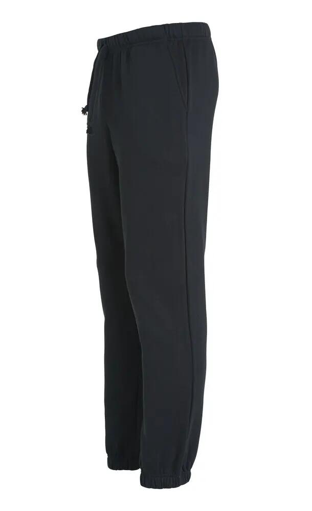 clique Basic Pants — pantaloni unisex in felpa neri 3/4