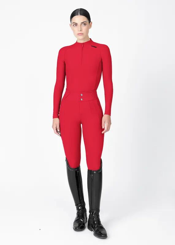 Pantalón Mujer Equitación Maximilian Vision Full Grip Granadina 6/7