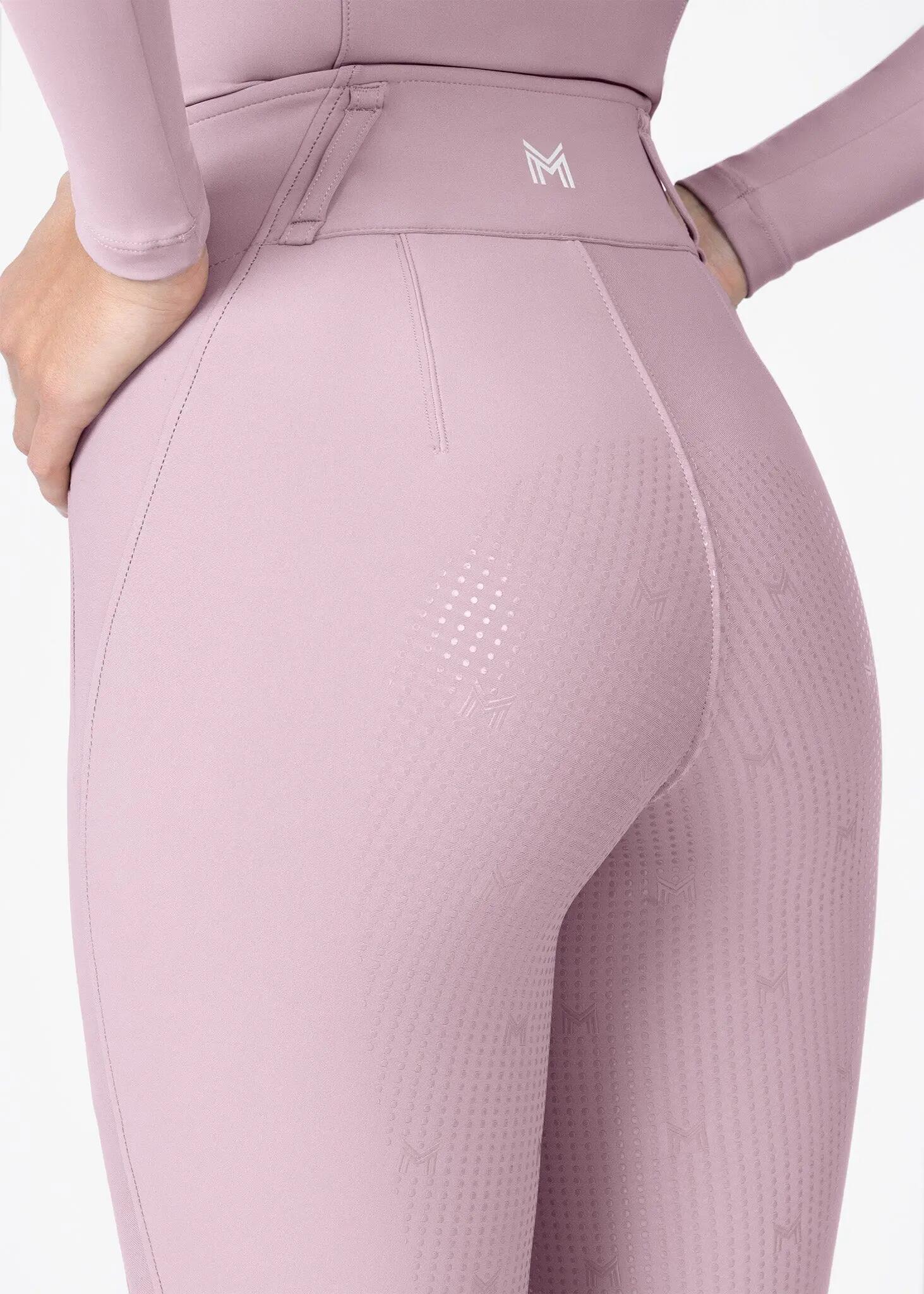 Maximilian Vision Rijbroek Full Grip Dames Mauve - 6/8