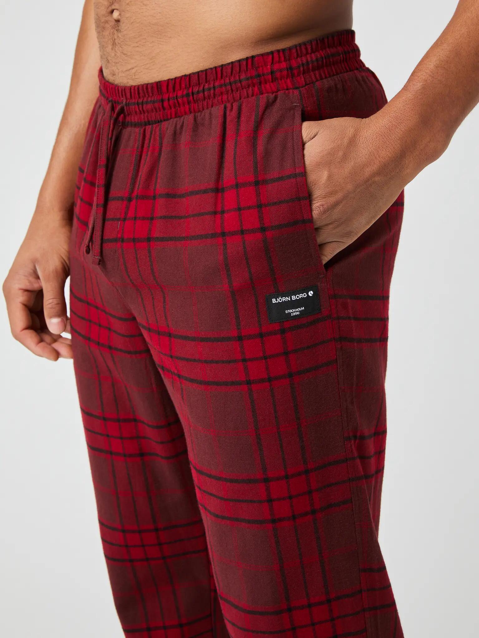 bjorn_borg CORE FLANNEL PYJAMA PANTS - BB TARTAN HS 3 4/4