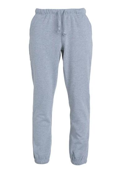 clique Basic Pants - Spodnie unisex z dresu szary melanż – grey melange